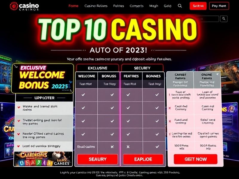 Discover the top 10 online casinos of 2023 with expert reviews, game availability, bonuses, and licensing information. Find the best platforms for a secure and thrilling gambling experience.